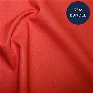 100% Cotton Hot Tomato Fabric Bundle (3.5m) - Save £3