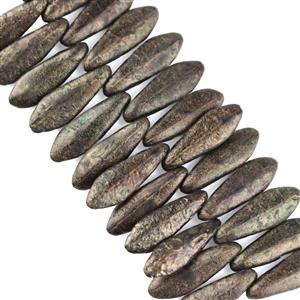 Dark Bronze/Black Dagger Beads approx.: 5.5 x 15mm; 25pcs
