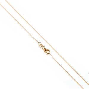 Gold Plated 925 Sterling Silver Curb Chain 45cm/18