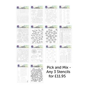 Clever Prints - Pick and Mix of Any 3 Stencils for £11.95