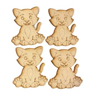 Farmyard Collection Cleo Cat MDF Character x 4