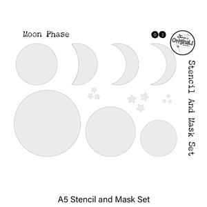 Janie's Originals - Moon Phase - A5 Stencil 