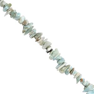 410cts Larimar Nugget Approx 2x1 to 8x6mm, 100 inch Gemstone Strand