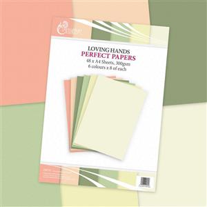Carnation Crafts Loving Hands A4 Perfect Papers 300gsm 48 sheets