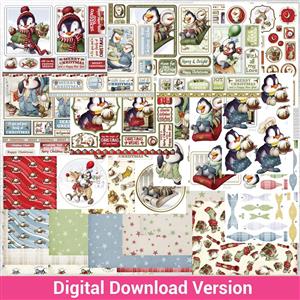 Digital Download Penguins Cardmaking Kit