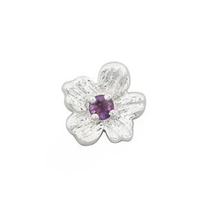 Gemstone Garden By Natalie Patten: 925 Sterling Silver Violet Bead, Approx 10mm with Amethyst - February