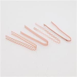 Rose Gold Plated Base Metal Gallery Wire Kit