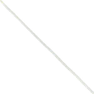 AB Coated Crystal Glass Bicones, Approx 4mm, 40cm Strand