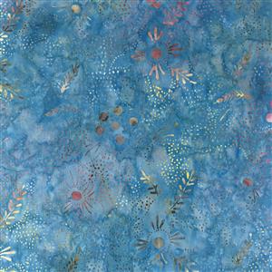 Artisan Bali Batiks Sapphire Blue Fabric 0.5m