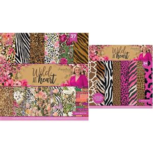 Crafters Companion 12 x 12 Paper Pad Wild at Heart with Free Special Effects