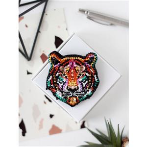 Abris Art. Tiger Brooch Beading Kit