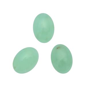 1.5cts Prase Green Opal 7x5mm Oval Pack of 3 (N)