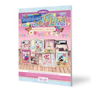 Build-a-Topper Pads - Wonderful Women, A4 premium pad containing foiled & die-cut toppers and foiled & die-cut bases