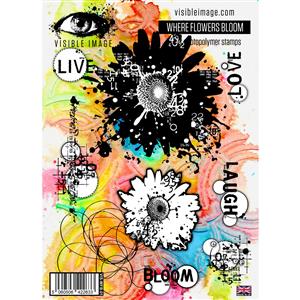 Visible Image Where Flowers Bloom Stamp Set