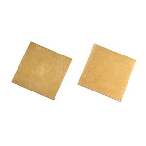 Base Metal Copper sheet, Approx 5x5cm, 0.6mm Thick, 2pcs