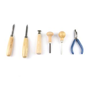 Jewellers Complete Stone Setting Tools Set Of Pushers, Rockers, Burnishers & Pliers, Set Of 6