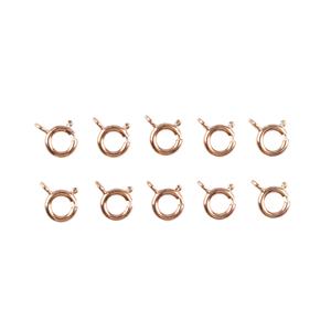 Rose Gold Plated 925 Sterling Silver Bolt Ring Clasp - 8mm (10pcs/pk)