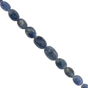24cts Blue Sapphire Faceted Oval Approx 5x4 to 8x6mm, 10cm, Strand