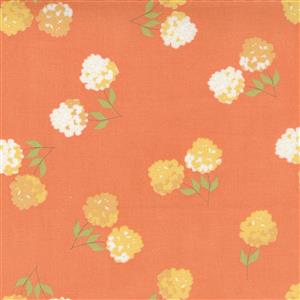 Moda Cozy Up Clover Floral Autum Fall on Cinnamon Fabric 0.5m