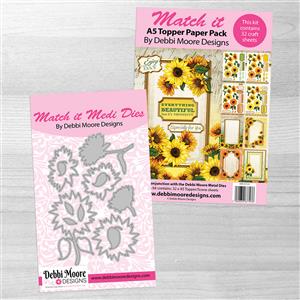 Sunflower Match It Die Set, Cardmaking kit and Forever Code