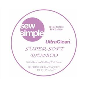 Sew Simple Super Soft 100% Bamboo Wadding 0.5m (228cm wide)