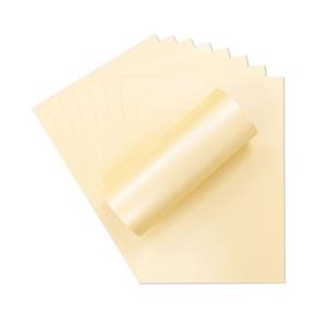 Crafters Companion Centura Pearl Single Colour A4 10 Sheet Pack - Ivory (10 sheets)