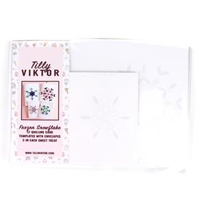 TillyViktor - Frozen Snowflake  Quilling Card 12 Pack