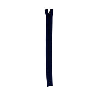 30cm Navy Nylon Closed End Zip. Number 3