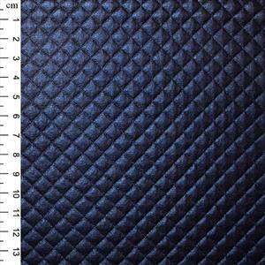 PU Quilted Fabric Navy 0.5m
