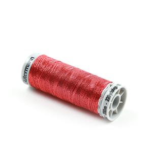 Gutermann Red Silky Metallic Thread, 200m (60% Polyamide, 40% Polyester)