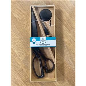 Black Dresmaking Shears (30cm) Set With Tape Measure And Seam Ripper