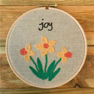 Adventures in Crafting Daffodil Punch Needle Kit
