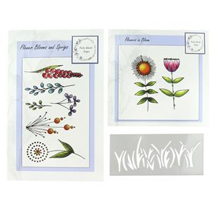 Pauline Wheeler Designs Stamp Bundle - Flowers in Bloom & Bloom and Sprigs