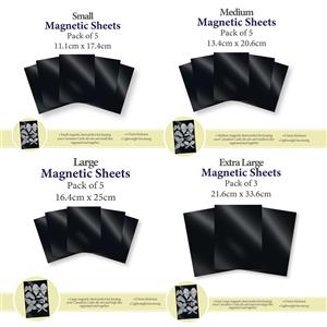 Carnation Crafts Magnetic Sheet Collection - 5 x Small, 5 x Medium, 5 x Large, 3 x Extra Large - 18 Sheets Total
