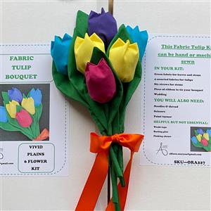 Allison Maryons Vivid Plains Fabric Tulips Kit