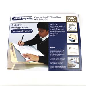 Zieler - Easywriter A3 Ergonomic Wooden Writing Slope with Grip Mat
