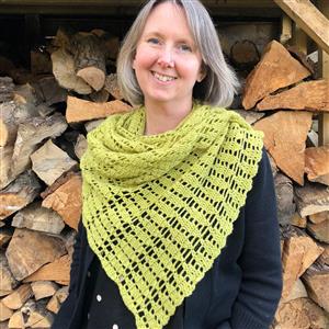 Woolly Chic Fern Green In the Willow Shade Scarf Kit