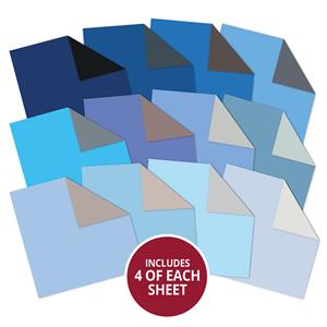 Duo Colour Paper Pad - Blues & Greys, 48-sheet 8
