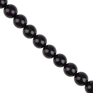 90cts Purpurite Plain Rounds Approx 10mm, 10cm strand 