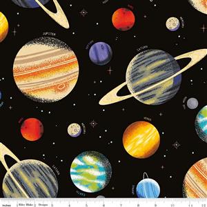 Riley Blake Outer Space Collection Space Black Fabric 0.5m