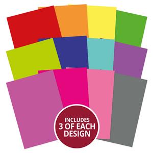 Bold & Bright Stickables A5 Self-Adhesive Papers Contains 3 sheets in each of 12 colourways in A5 size