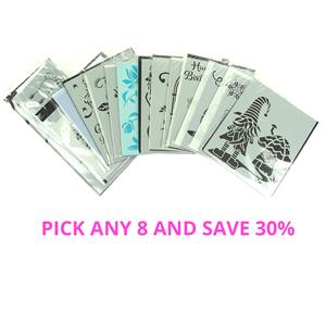 Pick & Mix Stencils, Pick any 8 &  Save 30%