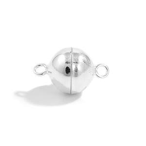 JM Essential 925 Sterling Silver Magnetic Clasp - Approx 8mm (1pc)