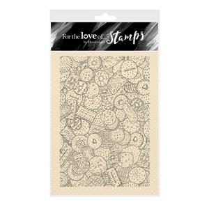 For the Love of Stamps - The Biscuit Barrel A6 Stamp Set