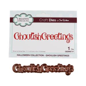 NEW Creative Expressions Sue Wilson Ghoulish Greetings Craft Die