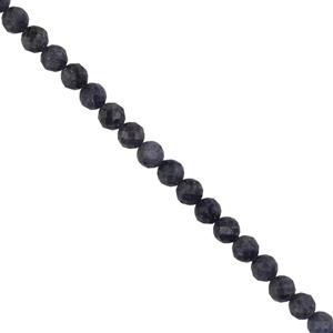 100cts Sapphire Faceted Rounds, Approx 6mm, 38cm strand
