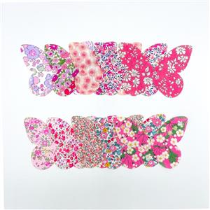 Alice Caroline 30 x Butterfly Shape Liberty Charms - Pinks