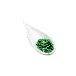 Miyuki Bugle Beads Silver Lined Green 6mm (APRX 17GM/TB)