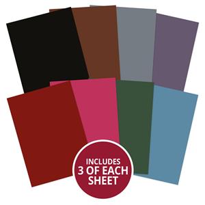 Adorable Scorable - A4 Darks Selection, (3 sheets in each of 8 colourways)
