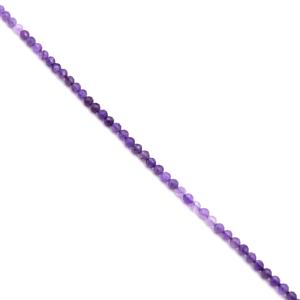 40cts Ombree Amethyst Faceted Rounds Approx 4mm, 38cm 